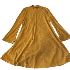 Old Navy Mustard 'Bell Bottom' Dress Size L